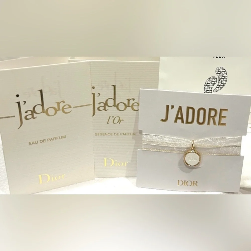 Dior J'adore 4 piece set- Pendant Scent Diffuser Bracelet + 2 Jadore scents - Picture 3 of 4